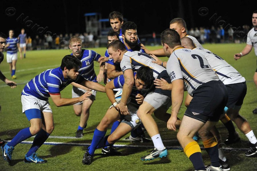 Wheaton Men\'s Rugby vs Mass Maritime.  Photo by Keith Nordstrom